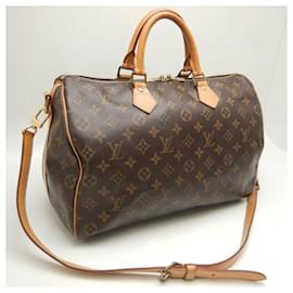 Louis Vuitton-Bolsa de mão Monogram Speedy Bandoulière Louis Vuitton-Marrom