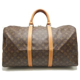 Louis Vuitton-Louis Vuitton Keepall Monogram Boston Bag-Brown