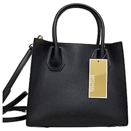 Michael Kors-Michael Kors Mercer Bag in Black Leather-Black