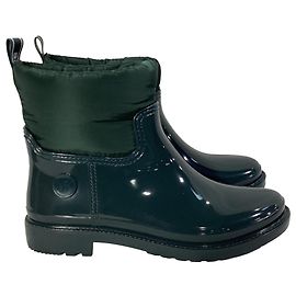 Botas de chuva Blakely Logo Tape da Michael Kors em PVC e nylon verde corrida Verde Verde oliva