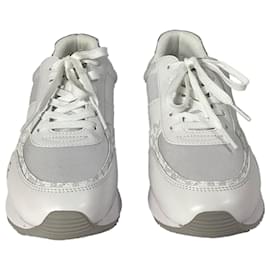 Michael Kors-Michael Kors Andi Trainer in Bright White Faux Leather -White