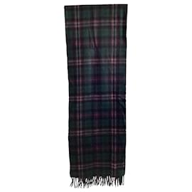 Céline-Celine Triomphe Checked Scarf in Multicolor Cashmere-Multiple colors