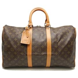 Louis Vuitton-Louis Vuitton Keepall Monogram Boston Bag-Brown