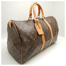 Louis Vuitton-Louis Vuitton Keepall Monogram Boston Bag-Brown