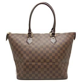Louis Vuitton-Bolsa tote Saleya Damier Louis Vuitton-Marrom