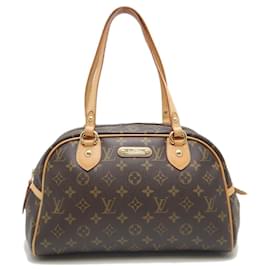 Louis Vuitton-Bolsa de mão Monogram Montorgueil PM da Louis Vuitton-Metálico,Bronze