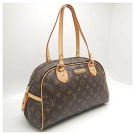 Louis Vuitton-Bolsa de mão Monogram Montorgueil PM da Louis Vuitton-Metálico,Bronze