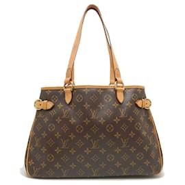 Louis Vuitton-Bolsa Tote Monograma Batignolles Louis Vuitton-Marrom