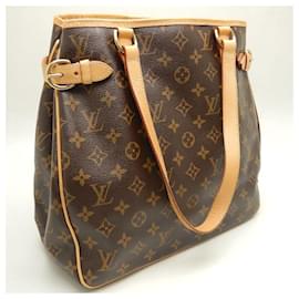 Louis Vuitton-Bolsa Tote Monograma Batignolles Vertical da Louis Vuitton-Marrom