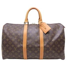 Louis Vuitton-Louis Vuitton Keepall Monogram Boston Bag-Brown