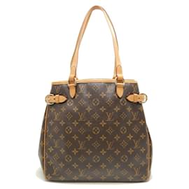 Louis Vuitton-Bolsa Tote Monograma Batignolles Vertical da Louis Vuitton-Marrom