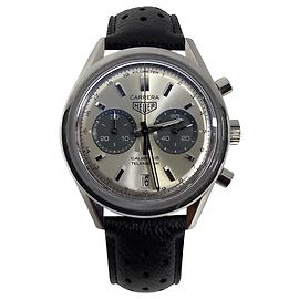 Tag Heuer Carrera Calibre 18 Telemeter in Black Leather Black