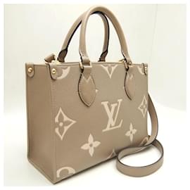 Louis Vuitton-Bolsa 2 em 1 Monogram Empreinte OnTheGo da Louis Vuitton-Marrom,Bege