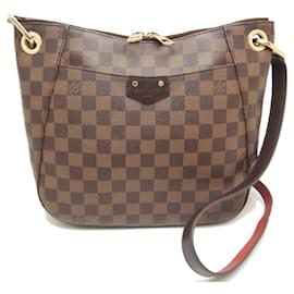Louis Vuitton-Bolsa de Ombro Damier South Bank da Louis Vuitton-Marrom