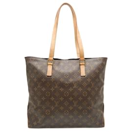 Louis Vuitton-Bolsa Tote Monograma Cabas Mezzo Louis Vuitton-Marrom