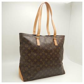 Louis Vuitton-Bolsa Tote Monograma Cabas Mezzo Louis Vuitton-Marrom