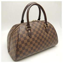Louis Vuitton-Bolsa de mão Damier Riviera Louis Vuitton-Marrom