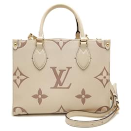 Louis Vuitton-Bolsa tote Monogram OnTheGo da Louis Vuitton-Branco