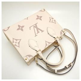 Louis Vuitton-Bolsa tote Monogram OnTheGo da Louis Vuitton-Branco