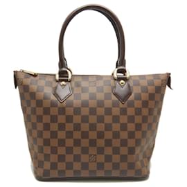Louis Vuitton-Bolsa de mão Saleya Damier Louis Vuitton-Marrom
