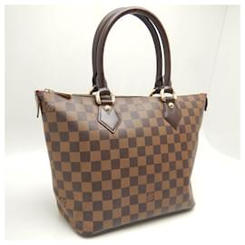 Louis Vuitton-Bolsa de mão Saleya Damier Louis Vuitton-Marrom