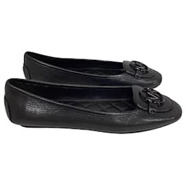 Michael Kors-Michael Kors Lillie Moccasin in Black Leather -Black