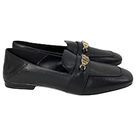 Michael Kors-Michael Kors Tiffanie Loafer in Black Leather -Black