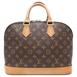 Louis Vuitton-Bolsa de mão Alma Monogram Louis Vuitton-Marrom