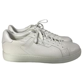 Michael Kors-Michael Kors Lace Up Keating Sneakers in Optic White Leather-White