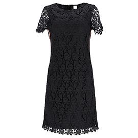 Hugo Boss Boss Hug Boss Spitzenkleid aus schwarzem Polyester Schwarz