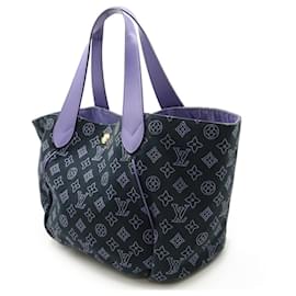 Louis Vuitton-Bolsa Tote 2 em 1 Louis Vuitton Monogram Ipanema PM M95983-Azul