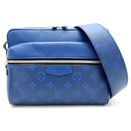 Louis Vuitton-Louis Vuitton Outdoor Messenger PM Taigarama Shoulder Bag-Blue