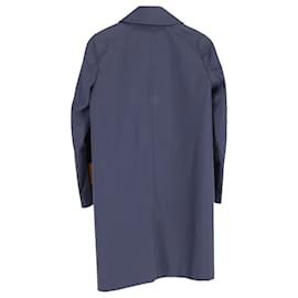 Tod's- Tod's Rain Coat in Navy Blue Cotton-Blue,Navy blue