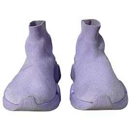 Balenciaga- Balenciaga Speed 2.0 Trainer Shoes in Purple Polyester-Purple