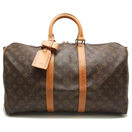 Louis Vuitton-Louis Vuitton Keepall Bandouliere Monogram Boston Bag-Brown