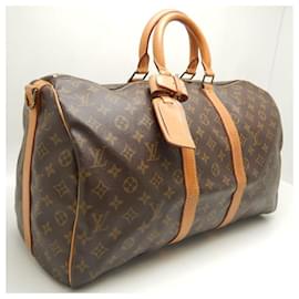 Louis Vuitton-Louis Vuitton Keepall Bandouliere Monogram Boston Bag-Brown