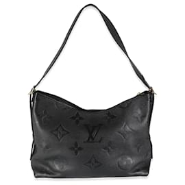 Louis Vuitton-Bolsa de viagem MM Empreinte Monogram Gigante Preta Louis Vuitton-Preto