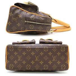 Louis Vuitton-Bolsa de mão Monogram Manhattan PM Louis Vuitton-Marrom