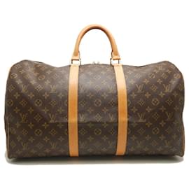 Louis Vuitton-Louis Vuitton Keepall Monogram Boston Bag-Brown