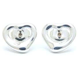 Tiffany & Co-Tiffany&Co. Open Heart Silver 925 Earrings-Silvery,Metallic