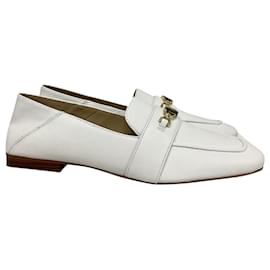 Michael Kors-Michael Kors Tiffanie Loafer in Optic White Leather -White