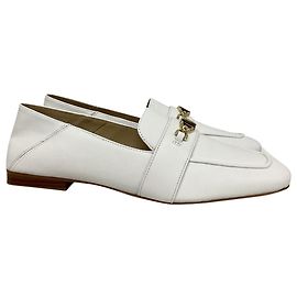 Mocasín Tiffanie de Michael Kors en cuero blanco óptico Blanco