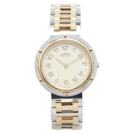 Hermès-Montre-bracelet à quartz Hermes Clipper-Beige