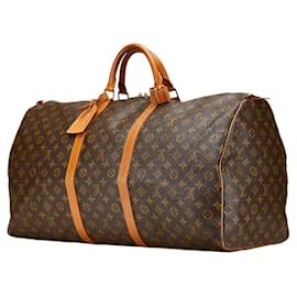 Louis Vuitton-Bolsa Boston Keepall 60 Monograma Louis Vuitton-Marrom,Monograma