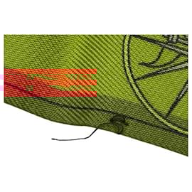 Hermès-Hermes Twilly Les Voitures Nouvelles Scarf-Multiple colors,Orange