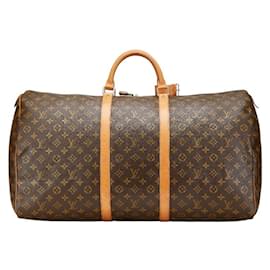 Louis Vuitton-Bolsa Boston Keepall 60 Monograma Louis Vuitton-Marrom,Monograma