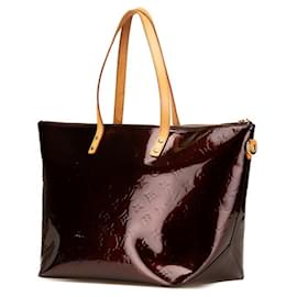 Louis Vuitton-Bolsa Louis Vuitton Monogram Vernis Bellevue GM-Marrom,Bordeaux