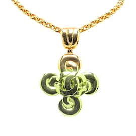 Chanel-Chanel Coco Mark Gold Plated Necklace-Golden