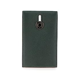 Hermès-Hermes Diavolo Card Case in Green Evercalf-Green