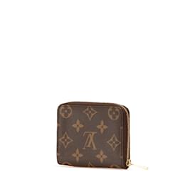 Louis Vuitton-Porta-moedas Zippy Monogram Louis Vuitton-Marrom